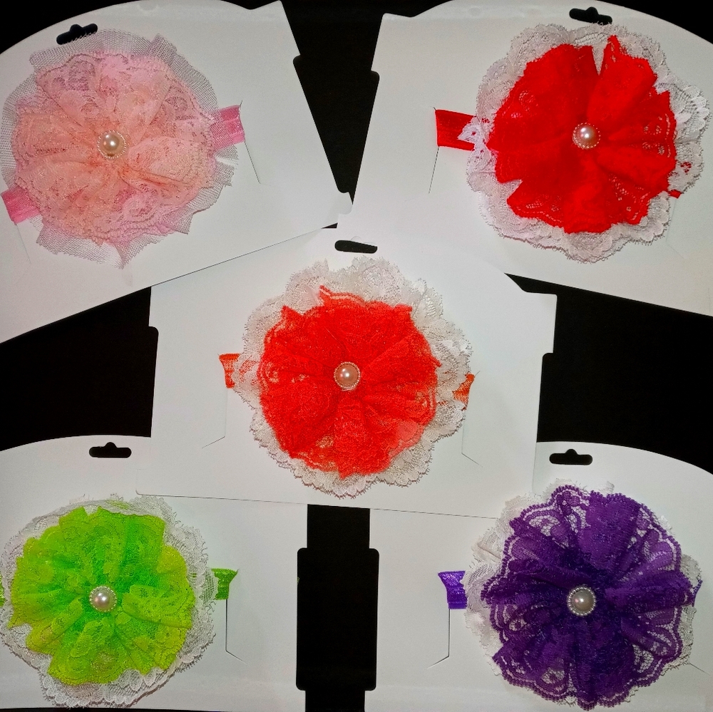 Shabby chic headbands